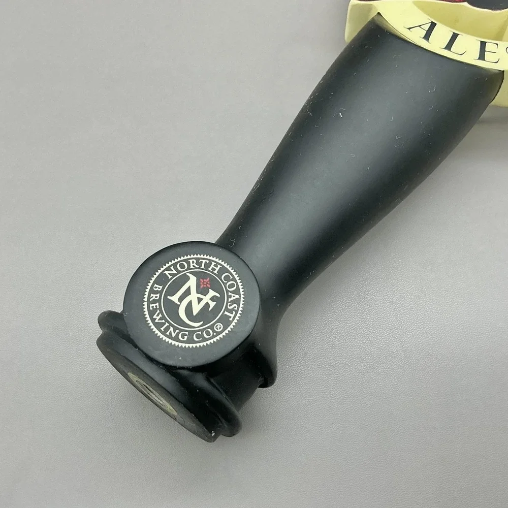 North Coast Brewing Co Red Seal Ale Beer Tap Handle Black Cream Seal Decor